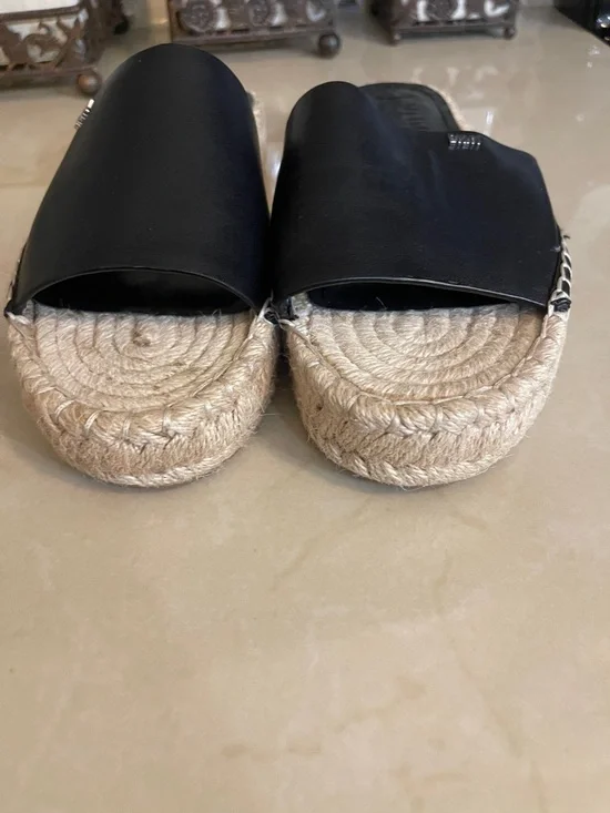 DKNY Camillo Womens espadrilles Sandals Black size 8M - Picture 6 of 9